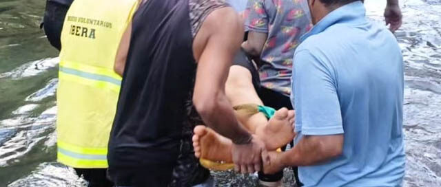 LOS HELECHOS: Un adolescente resultó herido tras caer en un salto y fue rescatado por la Policía