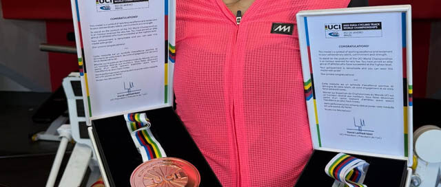 La ciclista misionera Mariela Delgado volvió al CePARD con sus dos medallas mundiales