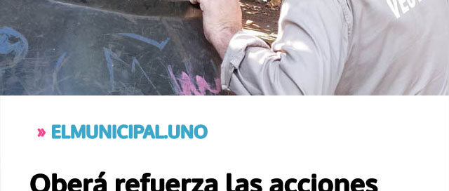 Oberá refuerza las acciones de control y prevención del dengue en el barrio Molina