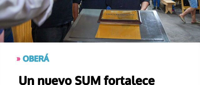 OBERÁ: Un nuevo SUM fortalece la comunidad a través del Presupuesto Participativo