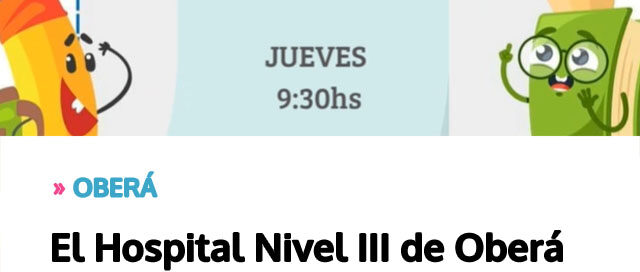 El Hospital Nivel III de Oberá organiza la realización de aptos físicos para el inicio del ciclo escolar