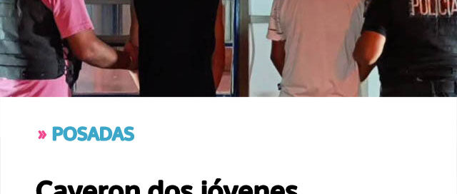 Cayeron dos jóvenes que comercializaban electrodomésticos robados en su propio barrio