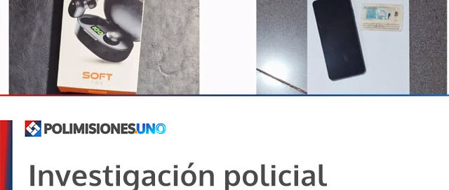 Investigación policial permitió esclarecer tres robos y detener al presunto autor