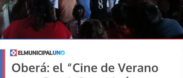 Oberá: el “Cine de Verano en tu Barrio” continúa con funciones gratuitas para toda la familia