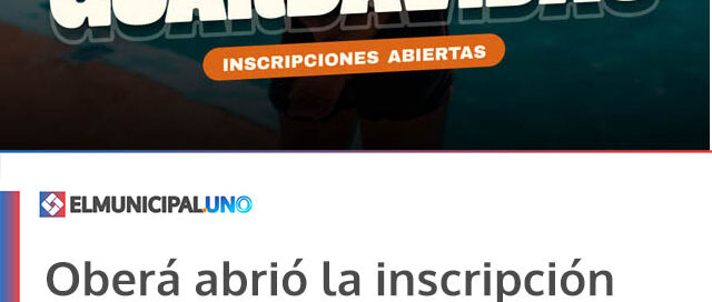 Oberá abrió la inscripción 2026 para la Escuela Provincial de Guardavidas