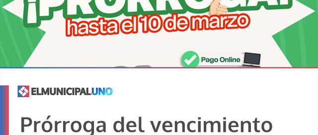 Prórroga del vencimiento de la Tasa Retributiva a la Propiedad Inmueble