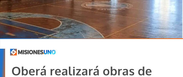 Oberá realizará obras de mantenimiento y refacción en el gimnasio Ian Barney