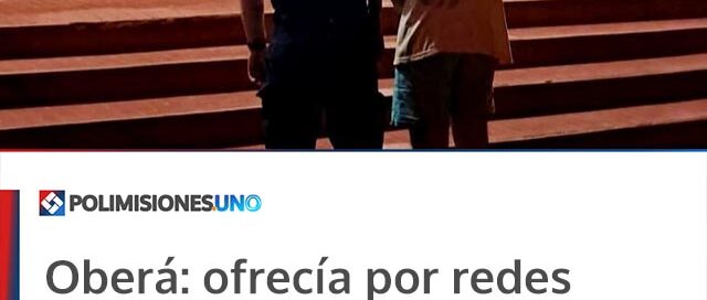 Oberá: ofrecía por redes sociales elementos robados a su propio empleador y fue detenido
