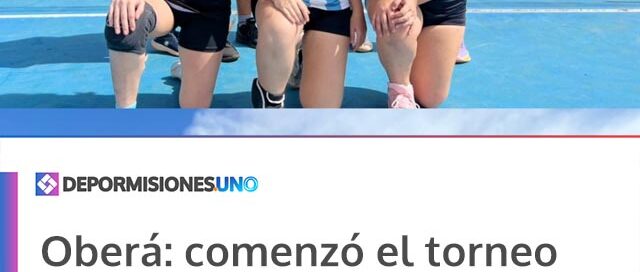 Oberá: comenzó el torneo “Vóley Mixto en tu Barrio” con gran participación en Stemberg