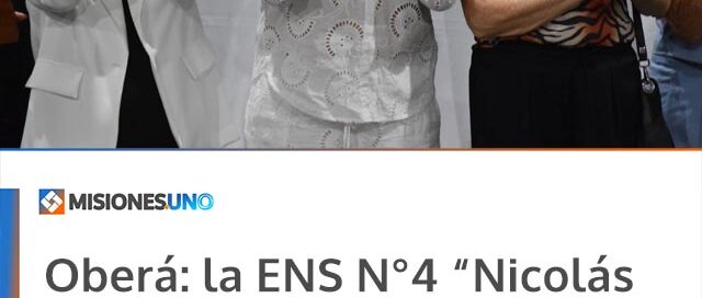 Oberá: la ENS N°4 “Nicolás Avellaneda” celebró su 65° aniversario