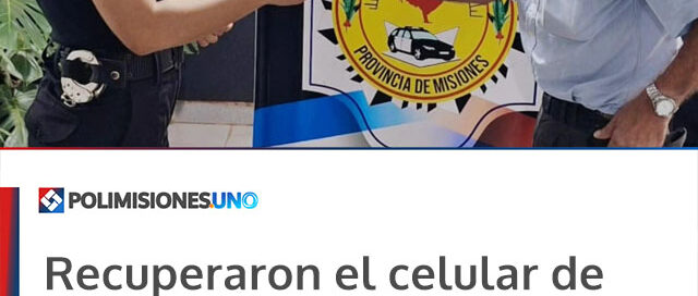 Recuperaron el celular de un jubilado de 72 años tras un arrebato en Oberá