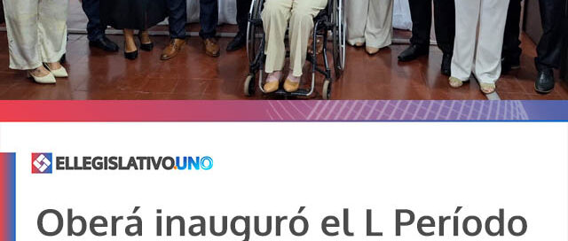 Oberá inauguró el L Período de Sesiones Ordinarias con anuncios de obras y reformas institucionales