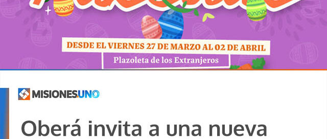 Oberá invita a una nueva edición de la Feria de Pascuas con emprendedores locales