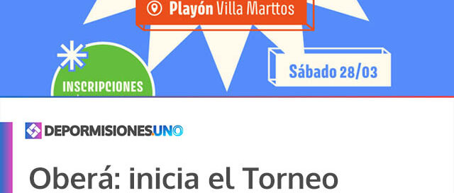 Oberá: inicia el Torneo Apertura Barrial de Newcom +45 en Villa Martos