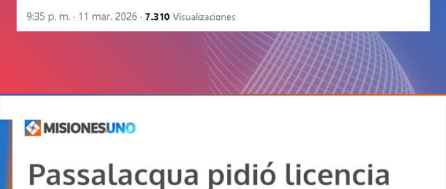 Passalacqua pidió licencia para el intendente de Caraguatay tras una denuncia por abuso sexual