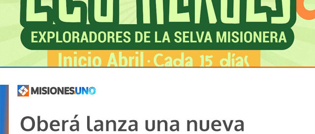 Oberá lanza una nueva edición del programa Ecohéroes en el Jardín Botánico