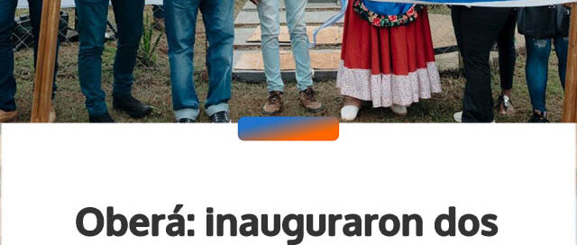 Oberá: inauguraron dos nuevos SUM en Villa Ruff y Villa Londin