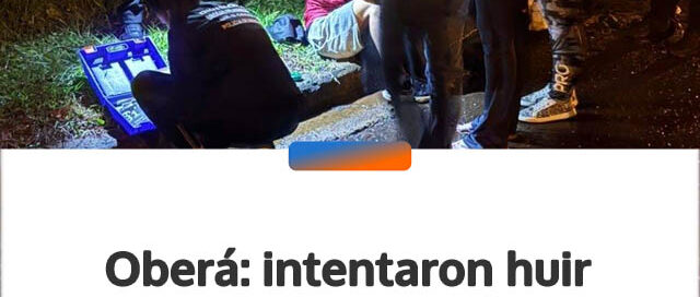 Oberá: intentaron huir al ver a la Policía y fueron interceptados con marihuana