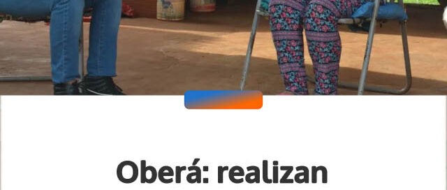 Oberá: realizan relevamiento habitacional y social en el barrio El Progreso