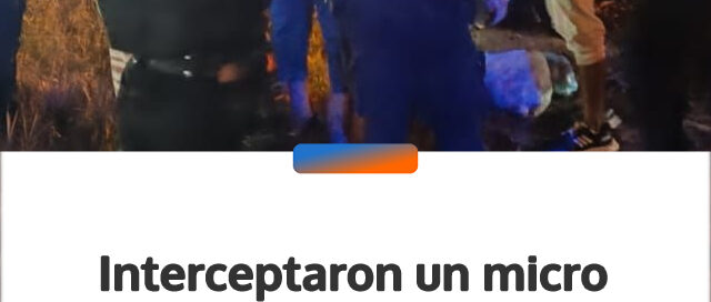 Interceptaron un micro sobre la Ruta 14 tras disturbios provocados por tres pasajeros