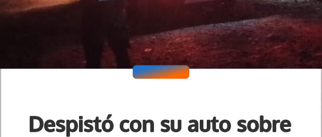 Despistó con su auto sobre la Ruta 14 y terminó sobre la banquina en Oberá