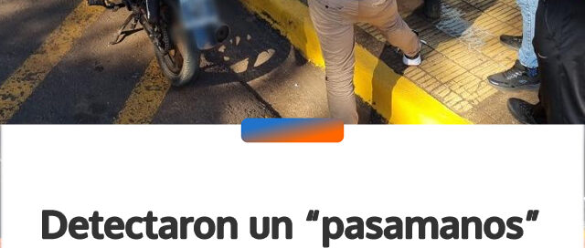 Detectaron un “pasamanos” de cocaína y detuvieron a un motociclista en Oberá