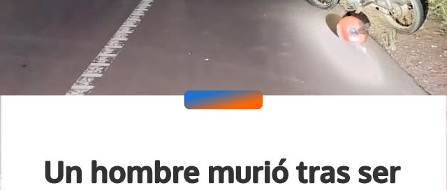 Un hombre murió tras ser embestido por una moto cuyo conductor dio positivo al alcoholímetro en Oberá