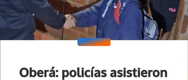 Oberá: policías asistieron a un hombre desorientado y lograron reunirlo con su familia
