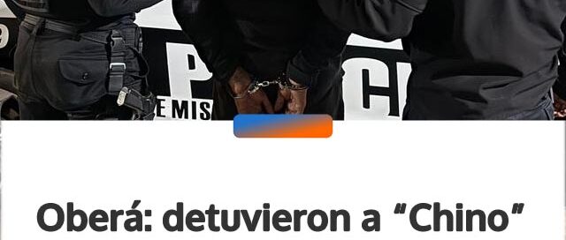 Oberá: detuvieron a “Chino” por el robo de objetos del interior de un automóvil