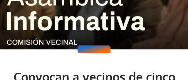 Convocan a vecinos de cinco barrios de Oberá para avanzar en la renovación de comisiones vecinales