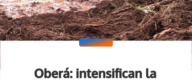 Oberá: intensifican la limpieza del arroyo Mbotaby ante la posible llegada del fenómeno El Niño