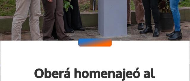 Oberá homenajeó al maestro Ricardo Vuori a 100 años de su nacimiento